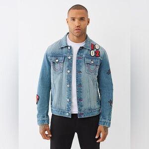 True Religion Jesse Patch Trucker Jacket
